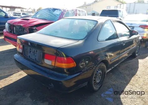 1997 Honda Civic Dx из США, поврежденный, VIN 1HGEJ6124VL007496